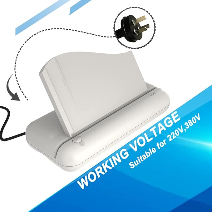 Electric 3 Hole Paper Punch, VEYETTE Heavy Duty Commercial Hole Puncher with Adapter for Office School Studio, 30 Sheet Capacity,Color Gray