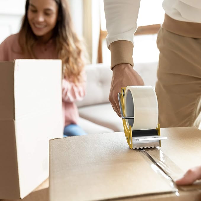 Fast Reload 2 Inch Tape Gun Dispenser Packing Packaging Sealing Cutter TG01 (TG01-YLW)