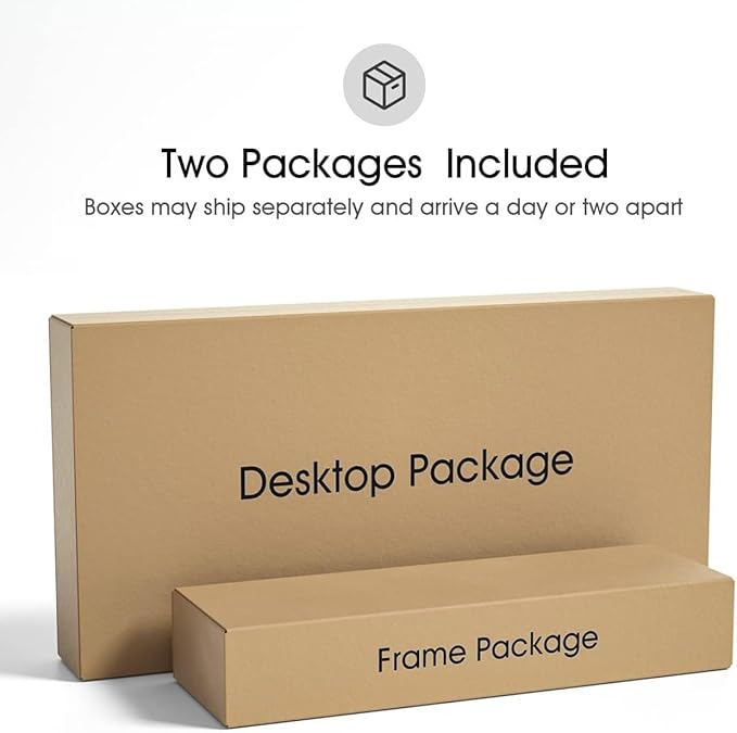 FEZIBO One-Piece Standing Desk Adjustable Height Stand up Home Office Desk, 55x24 Inch Electric Standing Computer Desk, with 4 Memory Presets, Fixable casters, Rustic Brown