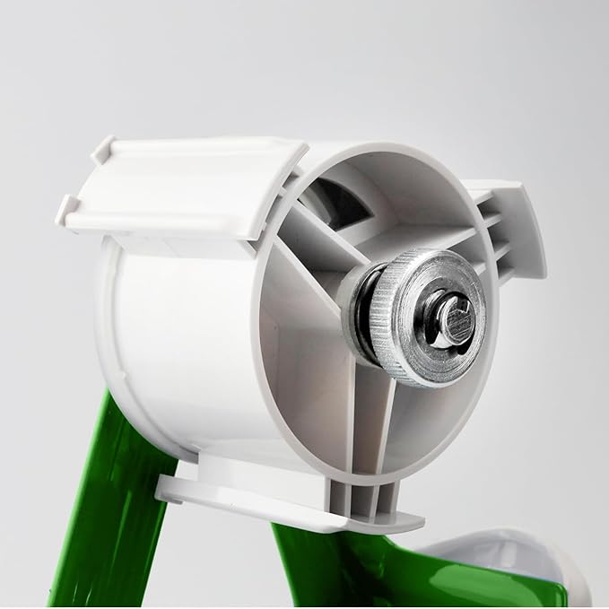 Heavy Duty Metal Frame Tape Gun - 3" Core with Special Ergonomic Handle - Packing Tape Dispenser with Premium Tempered Steel Blade for 2" Tape Rolls