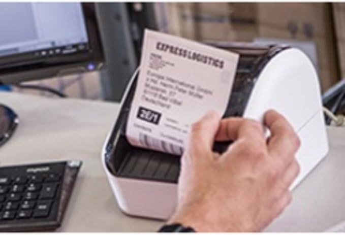 Brother QL-1100 Wide Format, Postage and Barcode Professional Thermal Monochrome Label Printer, Black