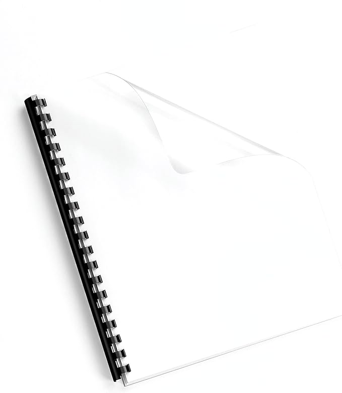 Fellowes 52089 Binding Presentation Covers, 8mil, Letter, 100 Pack, Clear