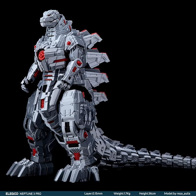 ELEGOO Neptune 3 Pro 3D Printer with Auto Bed Leveling, Dual-Gear Direct Extruder, Dual Lead Screw Drive, Removable Capacitive Screen,8.85x8.85x11in Large Printing Size