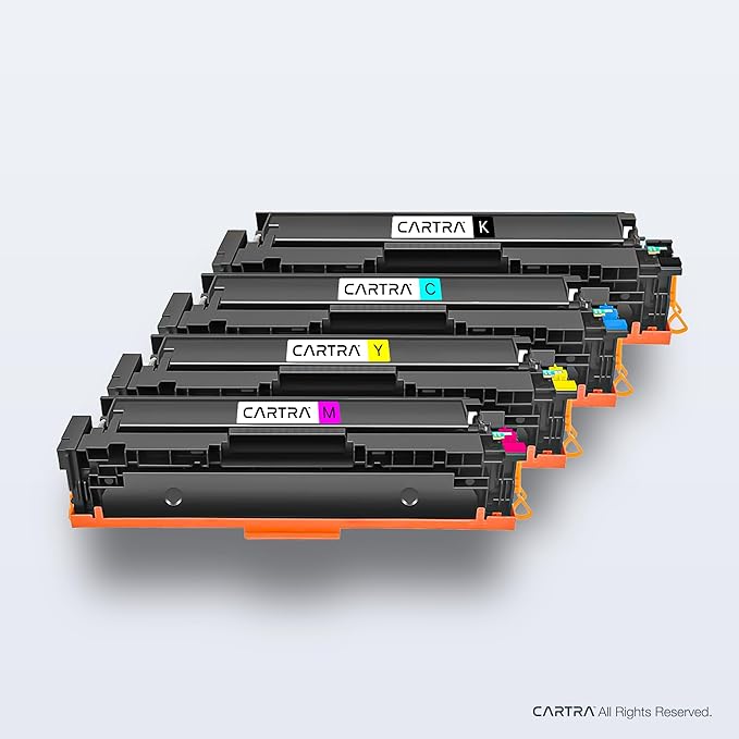 CARTRA 414A Toner Cartridges 4 Pack for HP 414A 414X MFP M479fdw Compatible Replacement for Laserjet Color Pro M479fdn M454dn M454dw Printer W2020A W2020X