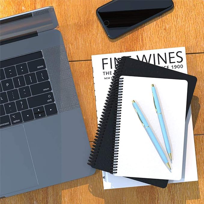 Cambond Ballpoint Pens Blue Pens - Fancy Pens Black Ink 1.0 mm Medium Metal Pen Retractable Smooth Writing for Men Women Police Uniform Office Business, 10 Pack (Blue)