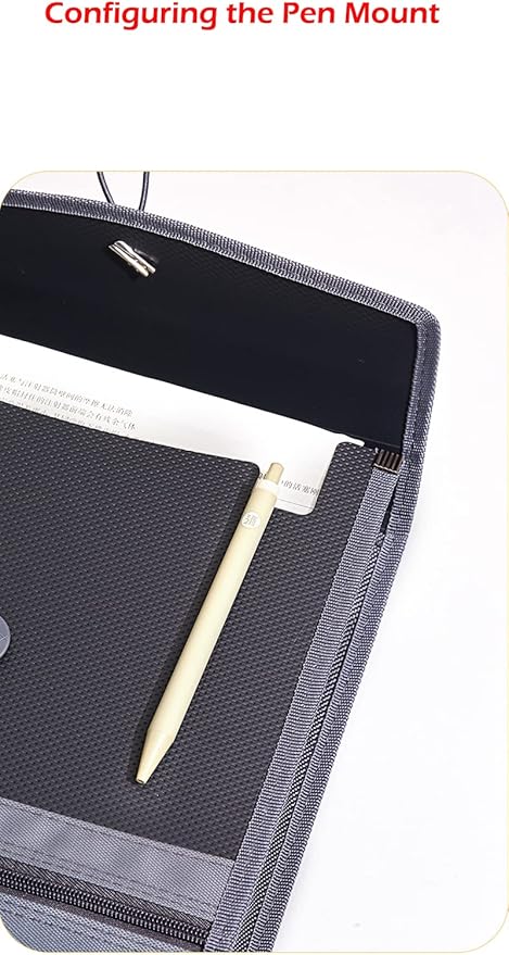 Expanding File Folder Document Organizer with Elastic Cord & Button Closure, 3.5" Expansion, Letter A4 Expandable File Folder with Zipper Closure for Home School Office Organization,4 Pack