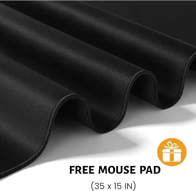 Himimi Electric Standing Desk 55 x 24 inch for Home Office,Sit-Stand Adjustable Desk with Memory Presets,Height Adjustable Desk for Gaming/Working,Free Hook, Lockable Wheels,Mouse Pad,White