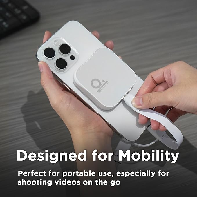 DATO Magnetic External SSD 4TB External Solid State Drive Portable SSD USB 4.0 Gen 3x2 up to 4000/3600 MB/s Type-C 4K ProRes HDR Record, Compatible with iPhone 15&16 Pro Max - ARES Q4 Series