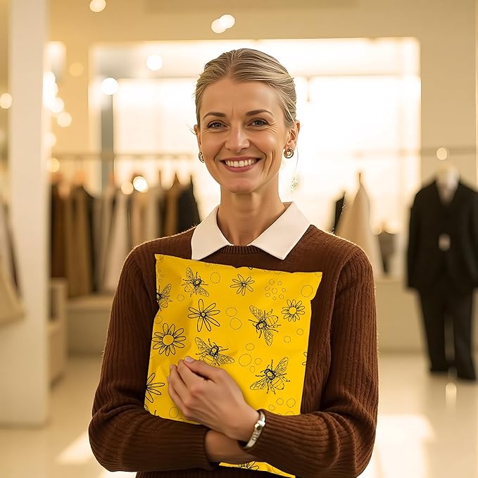 Bees Poly Mailer 12x15.5 Inch 50 Pcs, Waterproof Shipping Bags for Clothing, Tear-Resistant Mailier Bags, Strong Mailing Bags with Self-Seal