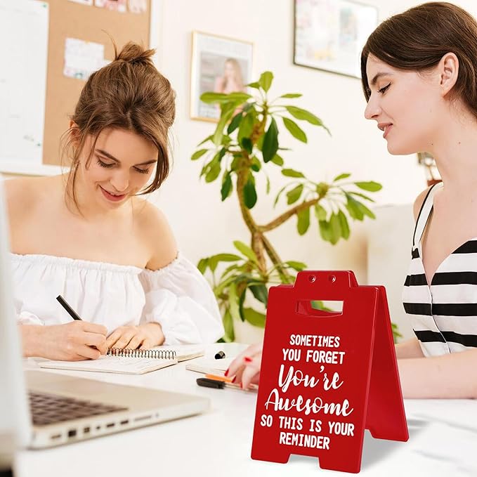 Cool Work Gifts Funny Sometimes You Forget You're Awesome So This is Your Reminder Desk Sign for Men Women Coworker Boss(You're Awesome)