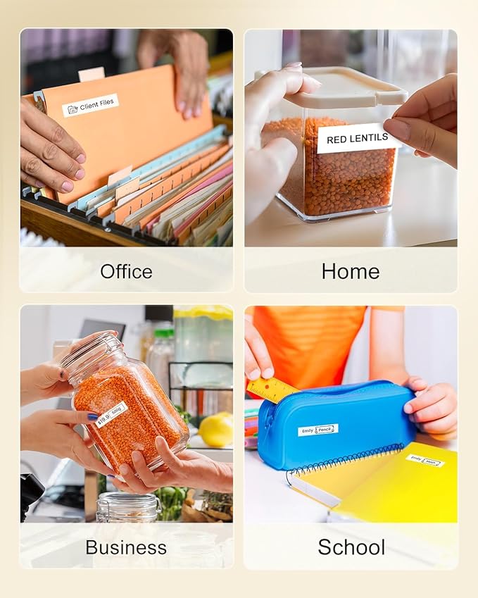 Colorty TZ Tape Compatible with Brother P-Touch Label Tape TZ TZe 12mm 0.47 Laminated White 1/2" Black on White TZe-231 TZE231 for PTH110 D210 D220 D410 D600 1090 1280 1880 2040, 20-Pack