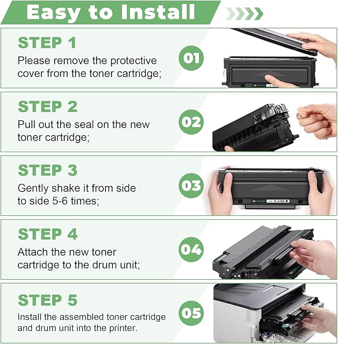 Compatible TL-410X Toner Cartridge Replacement for Pantum TL-410X TL-410H TL-410 for M7102DW P3012DW M6800FDW M7200FDW M7100DW M6802FDW M7102DN M7202FDW (3-Plack)