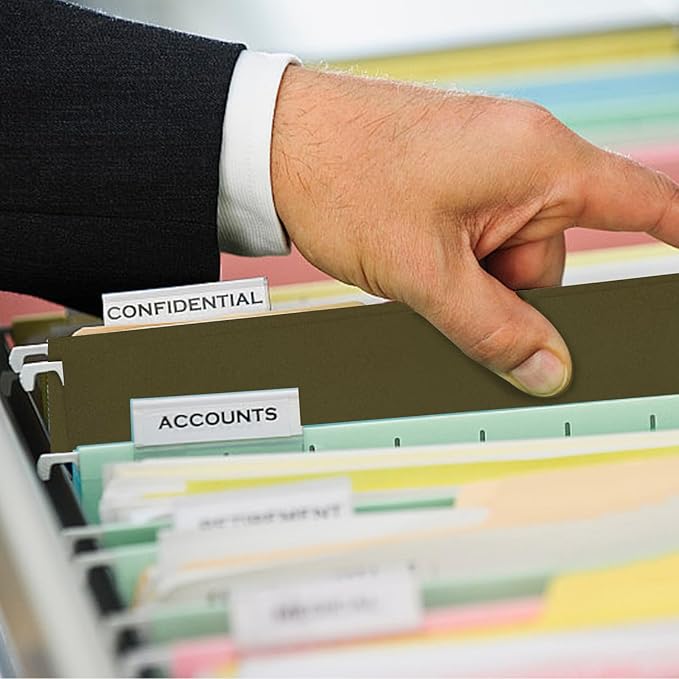 Extra Capacity Hanging File Folders, RAZCC 60 Pack Letter Size Reinforced Hanging Folders with Heavy Duty 3 Inch Expansion for Bulky Files, Filing Cabinet, Adjustable Tabs, Green