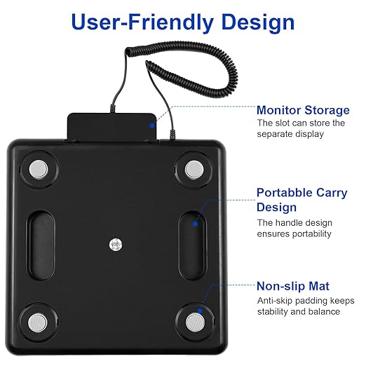 Digital Shipping Postal Scale 440lb/0.5oz Accuracy! Lightweight Carbon Fibre Commercial Weight Scale for Package, Small Business, Mail, Warehouse, Home, Luggage, Battery&Charging Cable Included