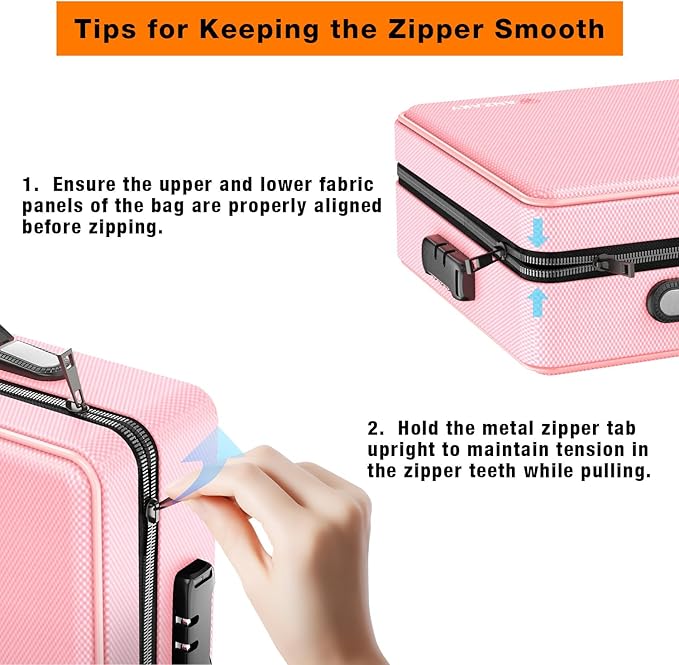 Fireproof Document Box with Fireproof Zipper, Hard Inner Shell Fireproof Document Bag with Lock, Fireproof Water Resistant Important Document Organizer 16 inch Laptop File Briefcase (Pink)