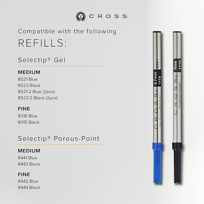 Cross Century II Refillable Rollerball Pen Presented in a Luxury Gift Box - Medium Point, Black Ink, Pearlescent White