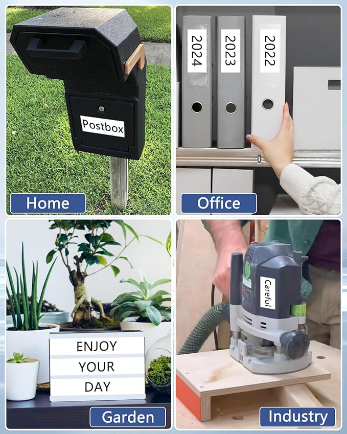 Cruxer 10 Pack Compatible for P-Touch TZe-241 TZe241 18mm 3/4" 0.7" Label Tape Black on White Tape Replacement for Ptouch PTD400AD D450 D600 PTP700 P750W PTH500LI PT1810 1880C 2730 2030 Label Maker