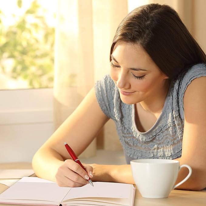 CAGIE Lined Journal Notebook for Women Girls, A5 Hardcover Linen Journals For Writing 256 Pages, Aesthetic Womens Diary, Gifts 8.3'' x 5.7'' Beige