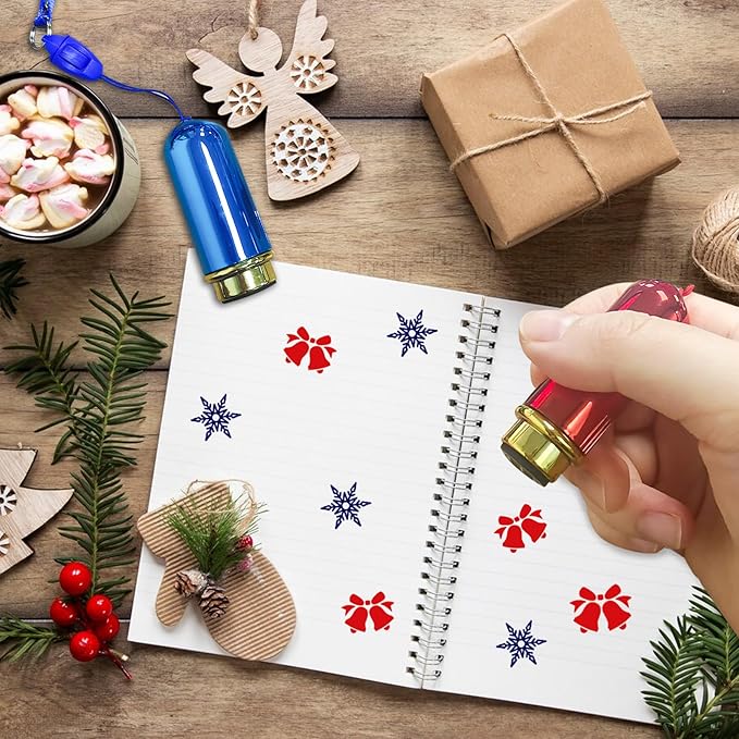 Custom Loyalty Business & Food Stamp - Personalized Self Inking Stamp, Small Round Rubber