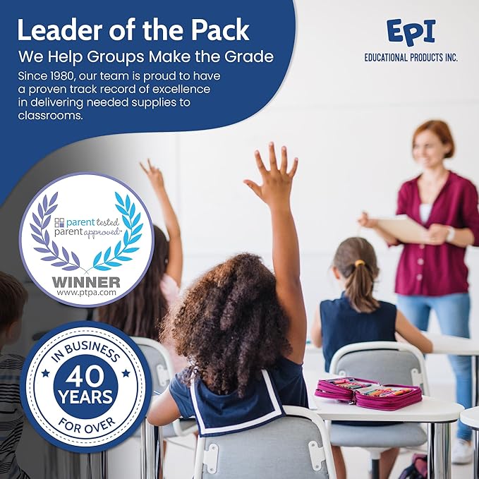 EPI Spiral Notebook | Wide - 70 Sheets, Durable Spiral Binding | 10.5 x 8 in | Classroom Supplies | School, Office, Note Taking, Journaling - 6 Pack