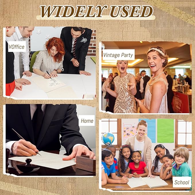 Epakh 200 Sheets Old Age Parchment Paper 8.5 x 11 Inch Standard Letter Vintage Colored Old Parchment Semblance Double Side Printing Paper(Light Gray)