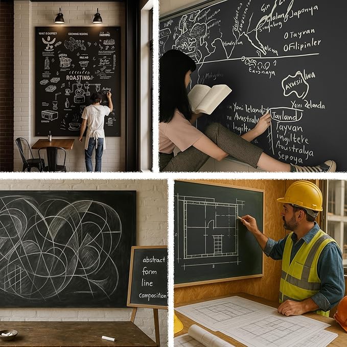 Dustless White Chalk 100PCS, Non-Toxic Classroom Chalks for Teachers & Students, School Chalkboard Supplies