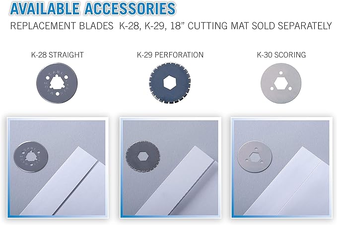 CARL Heavy Duty Rotary Paper Trimmer - 12238, Black/Silver, 18inch