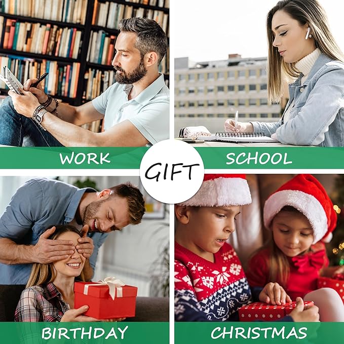 Hardcover Spiral Notebook, B5 Notebooks College Ruled, 110 GSM Thick Lined Paper Notebooks for Work, School and Travel, 300 Pages Journals for Writing, Large Journal for Women and Men Green B5