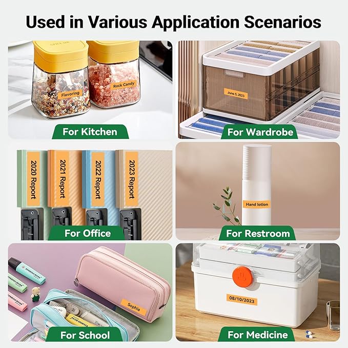 BOYEEZON 4-Pack Compatible with Brother P Touch TZe-B31 Label Maker Refills, TZ Tape 12mm 0.47 Laminated Tape for Brother PTD210 PTD220 PTD400 PTD400AD PTD600, Black on Orange Fluorescent