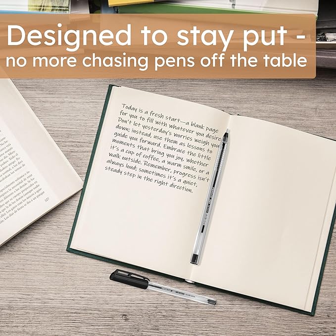 Black Ballpoint Pens,1.0 mm Medium Point, Black Pens, Ergonomic Triangle Grip, Smooth Writing, 150-Count Pack of Bulk Pens