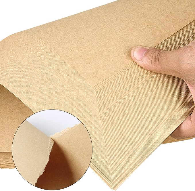 Craft Paper - 200 Sheets A4 Double Sided Card Stock for Student, Business, Drawing, Writing (8.27" x 11.69")