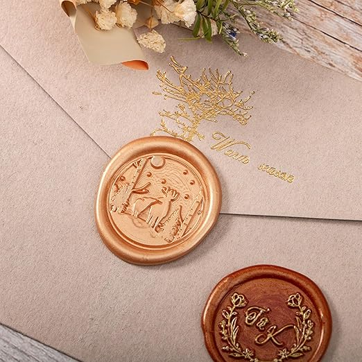 Custom Wax Seal Stamp, Personalized Sealing Wax Stamp with Your Logo Design, Wax Stamp for Wedding Invitations Envelopes Gift Card Gift Wrap Decoration, Handcraft Lovers Gifts