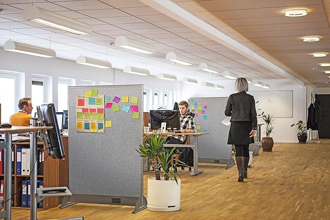 GOF Single Office Partition, Large Fabric Room Divider Panel, Custom Built Workstation (36" w x 60" h) 3ft x 5ft