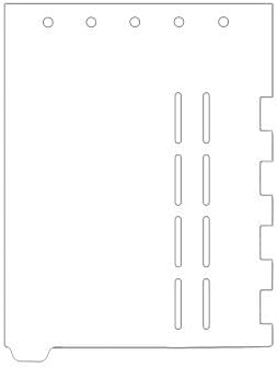 Carstens - Heavy Duty Plastic Ring Binder Dividers with Die-Cuts, Bottom Tab, 1/9 Cut, Tab 1, US Letter, White, Pack of 10, (2619-01) - Ideal Medical Chart Dividers or Index Tabs for 3 Ring Binders