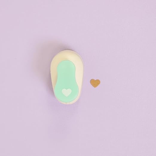 Craftelier - 3/8 Inch Heart Hole Punch with Lever Press | Hole Puncher for Paper Crafts | Heart Punch for Scrapbooking, DIY Cards & Journals | Hole Puncher for Paper & Cardstock.