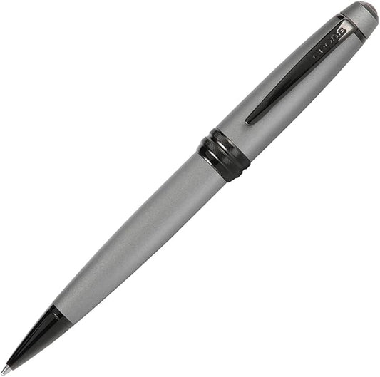 Cross Bailey Refillable Ballpoint Pen Presented in a Premium Gift Box - Medium Point, Black Ink, Matte Gray
