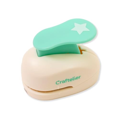 Craftelier - 5/8 Inch Star Hole Punch with Lever Press – Star Hole Puncher for Paper Crafts | Punch for Scrapbooking, DIY Cards & Journals | Hole Punch Shapes for Paper & Cardstock.