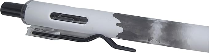 Fengtaiyuan GRB05P12 Silent Press Neutral Pen - Black Ink, 0.5mm Bullet Head, Smooth Writing, 12 Count (Black05P12)