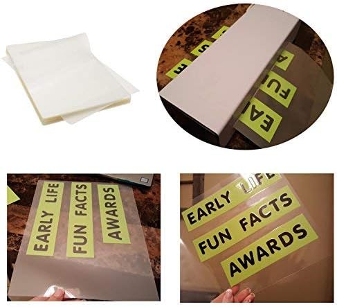 Immuson Thermal Laminating Pouches 8.9 x 11.4, 3Mil Thickness, Crystal Clear Finish, 2000 Pack