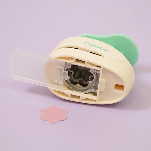 Craftelier - 1 Inch Flower Hole Punch with Lever Press – Flower Punches for Paper Crafts | Hole Puncher for Crafts, Scrapbooking, DIY Cards & Journals | Hole Punch Shapes for Paper & Cardstock.