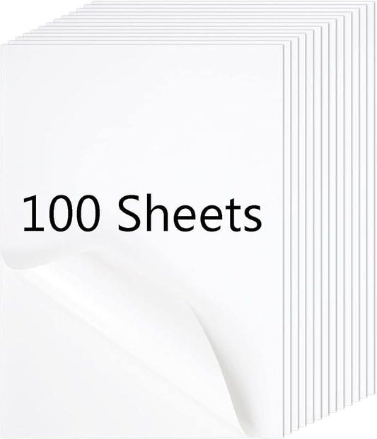 Full Sheet Address Labels for Laser/Inkjet Printers, White, 8.5 x 11 Inch, 1 Pack of 100 Labels