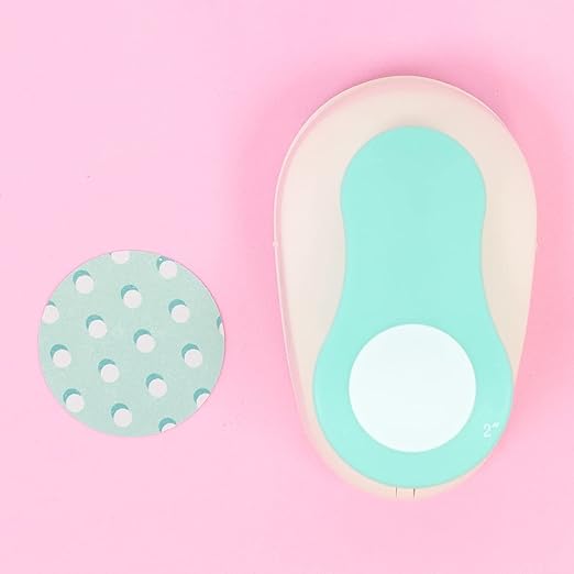 Craftelier - 2 Inch Circle Punch with Lever Press | Shape Hole Puncher for Paper Crafts | Round Hole Punch to Create Scrapbooks, DIY Cards & Journals | Mini Hole Punch for Paper & Cardstock.