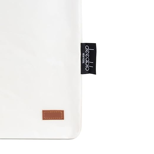 Deeablo New York - Sustainable Reusable Indoor Recycling Bin for Kitchen, Multipurpose Recycle Bin, Large Recycling Bins for Home, Washable Paper Bag for Recycling (White)