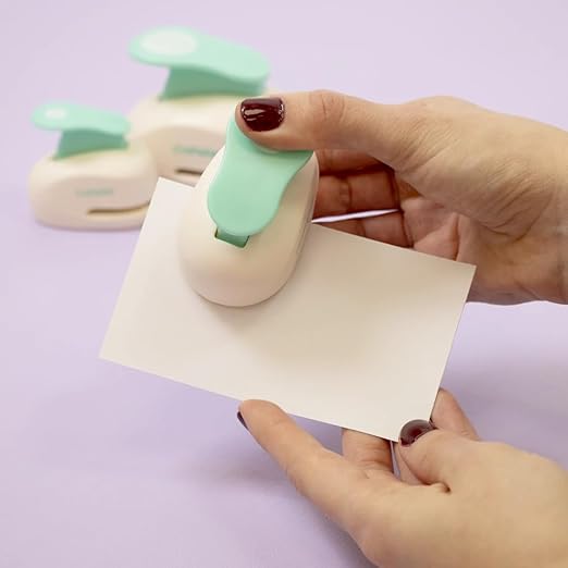 Craftelier - Paper Punch Set | 3/8", 5/8" & 1" Shape Hole Puncher for Paper Crafts | Round Hole Punch to Create Scrapbooks, DIY Cards & Journals | Craft Punch Set for Cardstock.