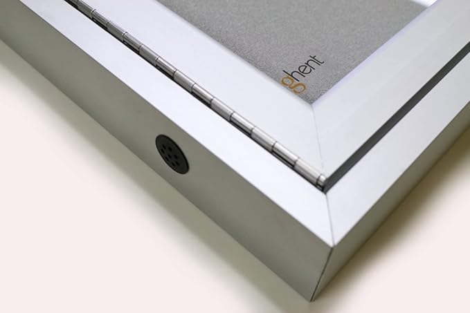 Ghent 24"x18" 1-Door Outdoor Enclosed Vinyl Bulletin Board, Shatter Resistant, with Lock, Satin Aluminum Frame - Caramel (PA12418VX-181), Made in the USA