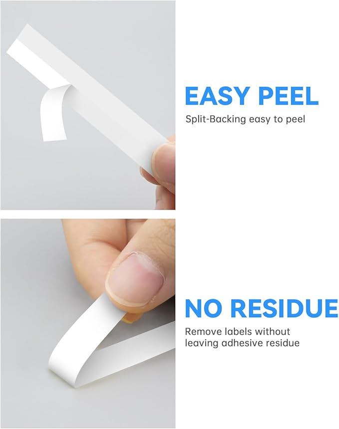 Compatible for Brother TZe-141 TZe-241 TZe-441 TZe-541 TZe-641 TZe-741 18mm 3/4 Inch TZ Laminated Tape for P Touch PT-D410 PT-D400 PT-D600 PT-D610BT PT-P700 PT-1830 Label Maker, 6-Pack