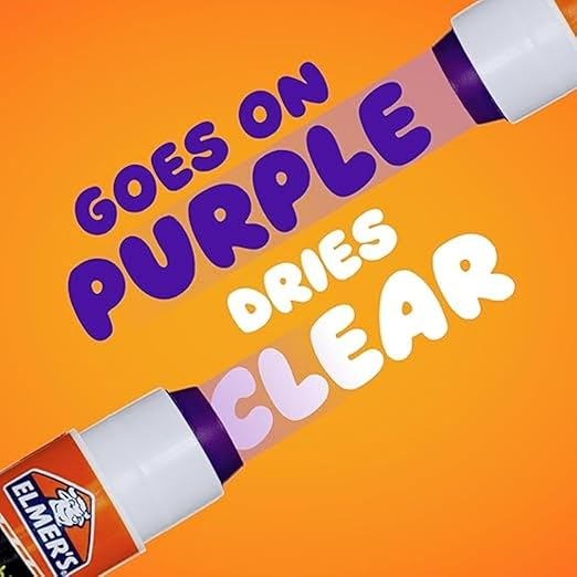Elmer’s Disappearing Purple School Glue Sticks, Washable, 7g, 30 Count - Bulk Pack for Classrooms, #1 Teacher Brand
