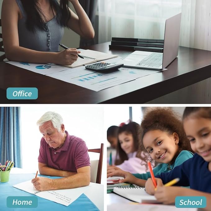 Blank Spiral Notebook, 8.5" x 11" Hardcover Sketch Book, 4 Pack Large Blank Journal for Drawing, A4 Black Unlined Journals for Women Men Office School Home