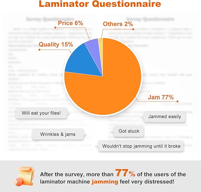 Bonsaii Laminator, 9 Inch Thermal Laminator Machine with Never Jam Technology for Doc/Posters/Photo, Personal Laminating Machine Simple Convenient for Home, Office and School Black