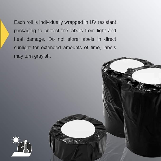 BETCKEY - 3" x 1" (76 mm x 25 mm) UPC Barcode & Address Labels Compatible with Zebra & Rollo Label Printer,Premium Adhesive & Perforated [1 Rolls, 1375 Labels]